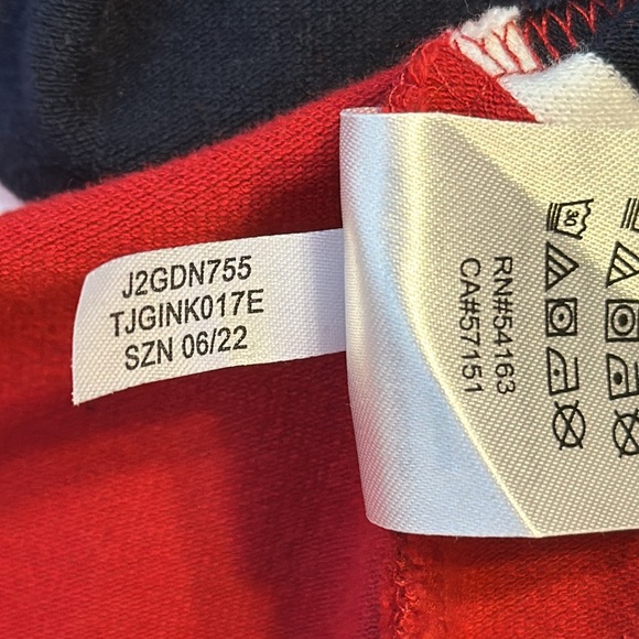 Tommy Hilfiger Women's Rugby Collared Dress Red and Black Size Large - Picture 9 of 11